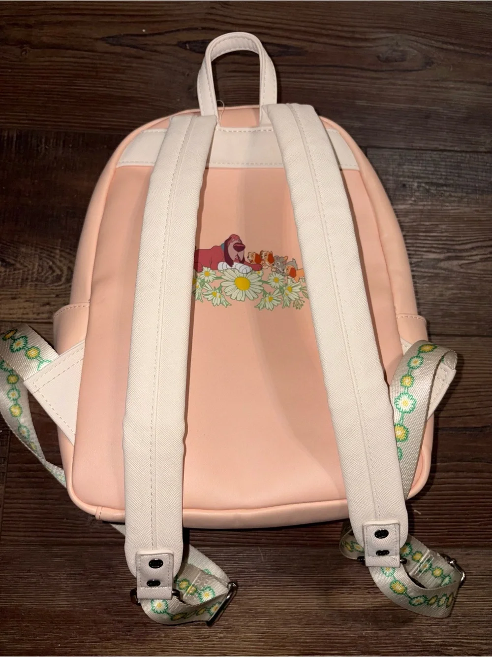 Loungefly Disney Lady and the Tramp Floral Mini Backpack Faux Leather 2023 - Picture 2 of 5